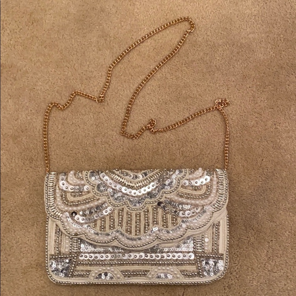 White Sequined Purse